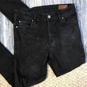 ASOS black washed denim jeans